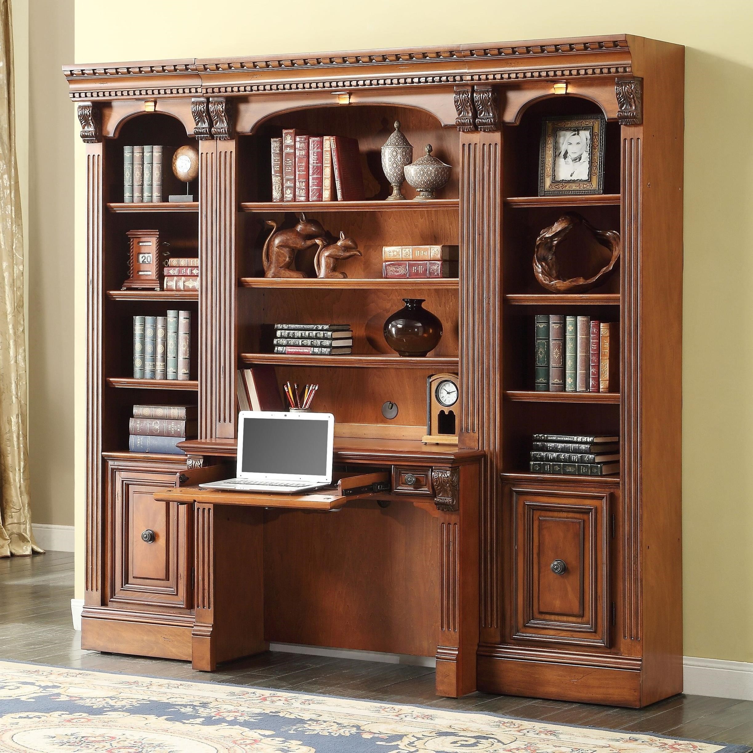 Small sales bookcase desk